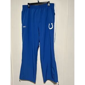 Equipment NFL Onfield Reebok Pants Colts Fleece Lined Zip Ankle Men’s XL NICE